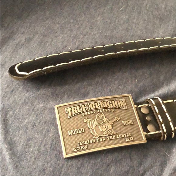 true religion belt gold